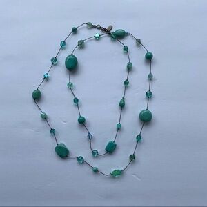 Turquoise Dabby Reid Annie illusion Long Necklace